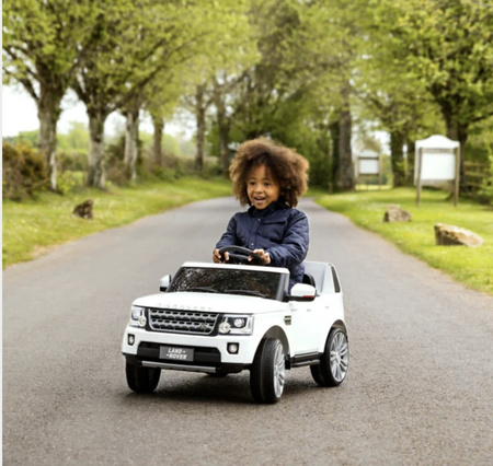 Land Rover Discovery Autko elektryczne dla dzieci Biały SUV + Pilot