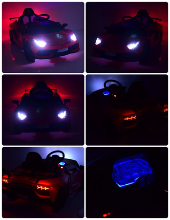 ORYGINALNE LAMBORGHINI AVENTADOR - WERSJA KARBON -  MIĘKKIE KOŁA, MIĘKKIE SIEDZENIE, SUPER JAKOŚĆ/SX2018
