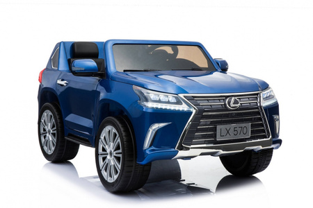 Lexus LX570 Lakierowane Autko dla 2 dzieci Niebieski  SUV + Pilot