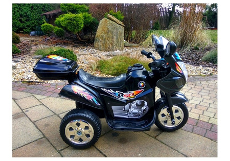 Motorek Trójkołowy BJX-088 elektryczny dla najmłodszych Czarny + Dźwięki + Światła