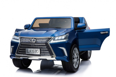 Lexus LX570 Lakierowane Autko dla 2 dzieci Niebieski  SUV + Pilot