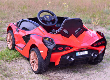 ORYGINALNE LAMBORGHINI SIAN, MIĘKKIE KOŁA, MIĘKKIE SIEDZENIE,  FUNKCJA BUJANIA - FULL OPCJA /QLS6388
