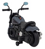 Motorek Chopper FASTER na akumulator dla dzieci Szary + Radio FM + Panel audio + LED