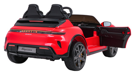 Pojazd Porsche Taycan Turbo S Czerwony