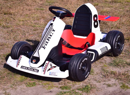 SZYBKI GOKART FANCY NA AKUMULATOR 12V, REGULOWANA  - ROZSUWANA RAMA,  SUPER ZABAWA\BDQ-8