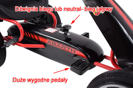 WIELKI LICENCJONOWANY  GOKART  FIAT ABARTH KOŁA EVA JAKOŚĆ /PB9388A