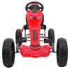 Gokart Grand Ride na pedały dla dzieci 3+ Czerwony + Koła EVA + Regulacja fotela + Hamulec ręczny