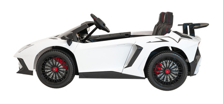 Auto Lamborghini Aventador SV na akumulator dla 2 dzieci Biały