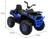 Pojazd Quad ATV Desert Niebieski