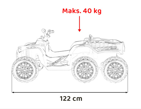 Pojazd Quad Sport TX ATV Żółty