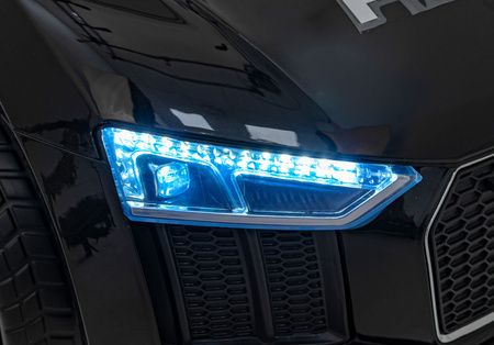 Audi R8 Policja na akumulator dla dzieci + Pilot + EVA + Wolny Start + MP3 LED