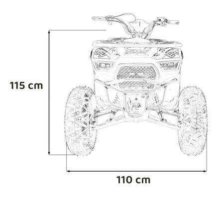 Pojazd Quad Spalinowy 200CC MONSTER Pomarańczowy