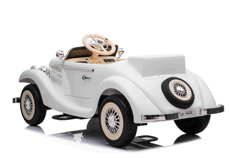 MERCEDES  RETRO TYP 540K DLA DZIECKA I DLA RODZICA, MIĘKKIE KOŁA EVA, MIĘKKIE SIEDZENIE,  FULL OPCJA/A200