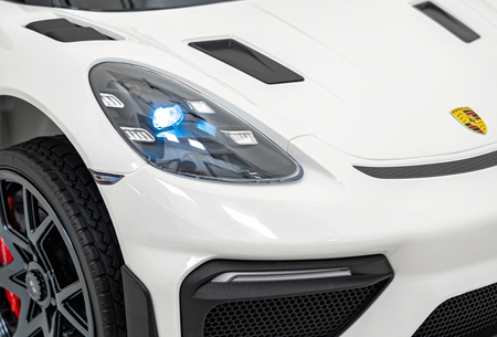 Pojazd Porsche Spyder RS 718 Biały sportowy samochód