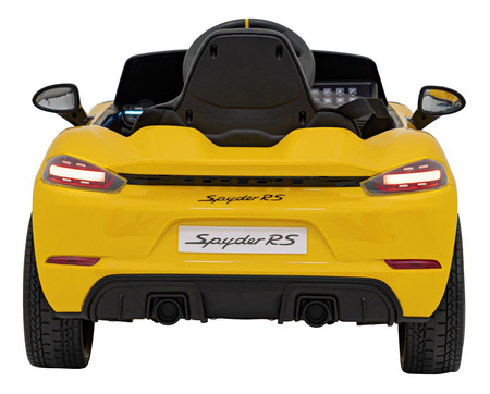 Pojazd Porsche Spyder RS 718 Żółty samochód sportowy