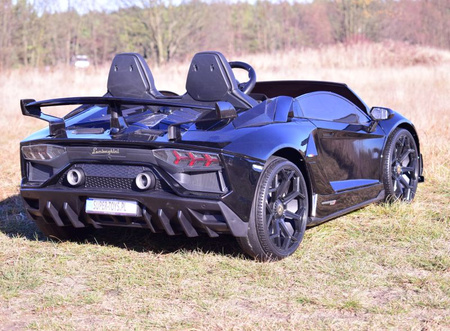LICENCJONOWANY LAMBORGHINI AVENTADOR SVJ DLA 2 DZIECI FUNKCJA DRIFTU - LAKIER SUPER JAKOŚĆ, MIĘKKIE SIEDZENIE, MIĘKKIE KOŁA/SX2028
