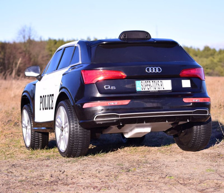 AUDI Q5 POLICJA , MIĘKKIE KOŁA, MIĘKKIE SIEDZENIE, RADIO FM, BLUETOOTH -  PEŁNA OPCJA/S305