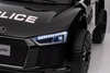 Audi R8 Policja na akumulator dla dzieci + Pilot + EVA + Wolny Start + MP3 LED