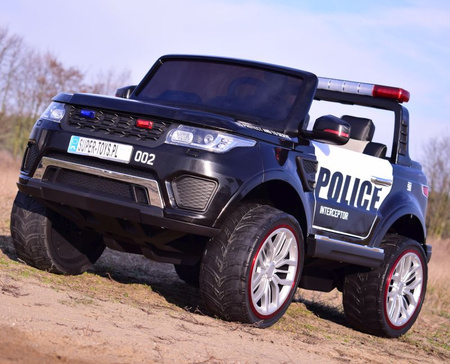 JEEP POLICJA 4X4 Z  AMORTYZATORAMI, PILOT,  REDUKTOR/ XMX-601-1