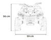 Pojazd Quad Sport TX ATV Żółty