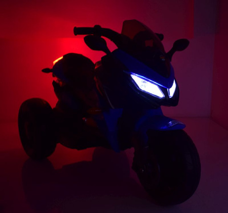 MEGA MOTOR 3 KOŁOWY - MIĘKKIE KOŁA EVA, MIĘKKIE PIKOWANE SIEDZENIE/HS-5188
