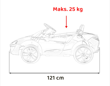 McLaren Artura na akumulator dla dzieci Pomarańczowy + Napęd 4x4 + Pilot + Wolny Start + EVA + Audio LED