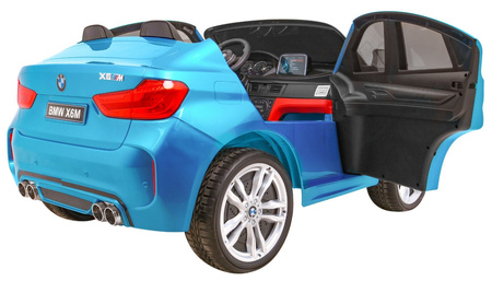 SUV BMW X6M XXL dla 2 dzieci Lakier Niebieski + Pilot