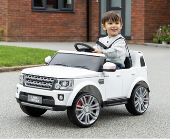 Land Rover Discovery Autko elektryczne dla dzieci Biały SUV + Pilot