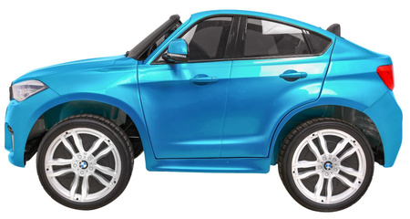 SUV BMW X6M XXL dla 2 dzieci Lakier Niebieski + Pilot