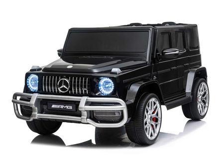 MERCEDES G63 AMG DLA 2 DZIECI, 24V, 4X4,  MIĘKKIE KOŁA EVA, MIĘKKIE SIEDZENIE, FULL OPCJA/S-307