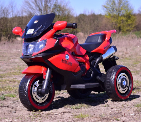 DUŻY MOTOR ŚCIGACZ  STRONG 2 EXCLUSIVE, ŚWIECĄCE KOŁA/DLX518