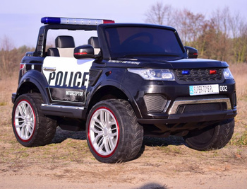 JEEP POLICJA 4X4 Z  AMORTYZATORAMI, PILOT,  REDUKTOR/ XMX-601-1
