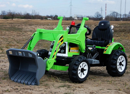 MOCNY TRAKTOR Z ŁYŻKĄ KINGDOM 12V  DWIE PRĘDKOŚCI/JS328A