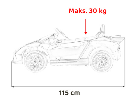 Pojazd Lamborghini Invencible Szary