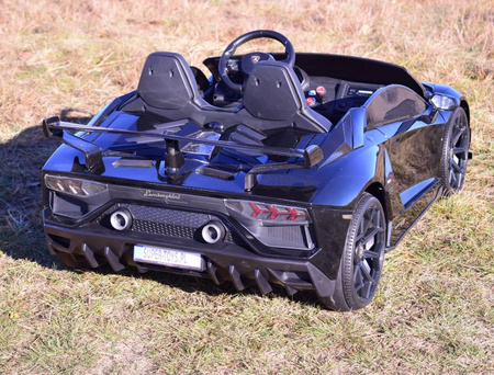 LICENCJONOWANY LAMBORGHINI AVENTADOR SVJ DLA 2 DZIECI FUNKCJA DRIFTU - LAKIER SUPER JAKOŚĆ, MIĘKKIE SIEDZENIE, MIĘKKIE KOŁA/SX2028