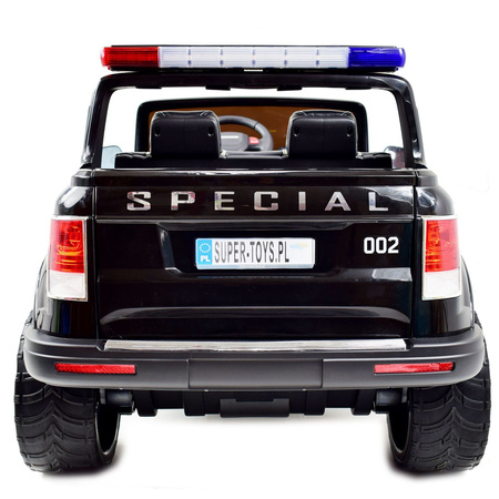 JEEP POLICJA 4X4 Z  AMORTYZATORAMI, PILOT,  REDUKTOR/ XMX-601-1