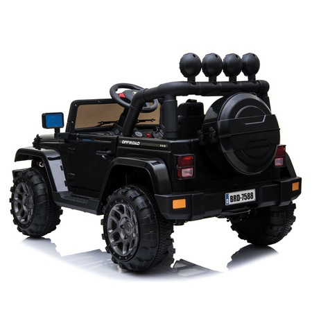 MEGA JEEP  FULLTIME, NAPĘD 4X4,  1X12V ,WOLNY START/ MIĘKKIE KOŁA,  EXCLUSIVE/7588