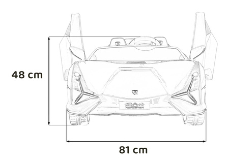 Pojazd Lamborghini SIAN Czerwony