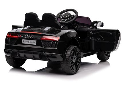 Audi R8 Policja na akumulator dla dzieci + Pilot + EVA + Wolny Start + MP3 LED