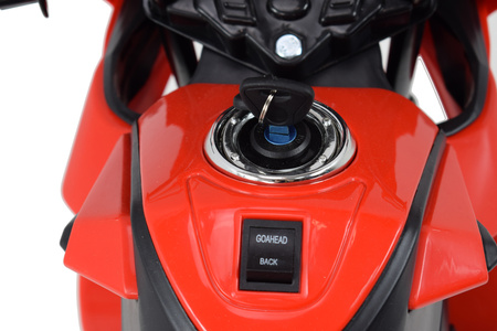 DUŻY MOTOR ŚCIGACZ Z SYMULACJĄ WYDECHU, MIĘKKIE KOŁA  STRONG 2 EXCLUSIVE/6288A