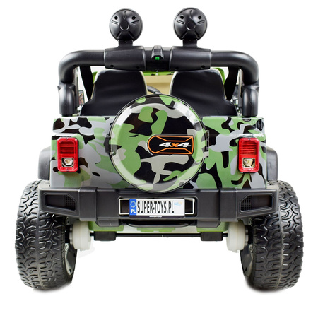 MEGA JEEP PERFECT 002B EXCLUSIVE 4x4, WOLNY START/ MIĘKKIE KOŁA,/HP-002B