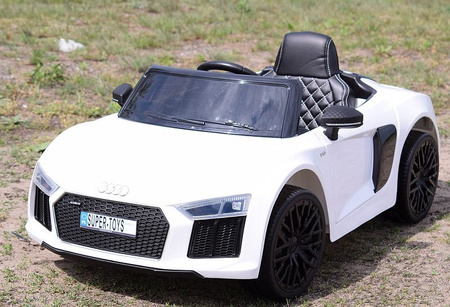 ORYGINALNE AUDI  R8 SPYDER  W NAJLEPSZEJ WERSJI, MIĘKKIE SIEDZENIE, PILOT 2.4 GHZ/ 2198