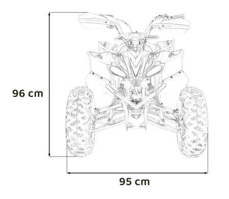 Pojazd Quad Spalinowy DESERT STORM Pomarańczowy