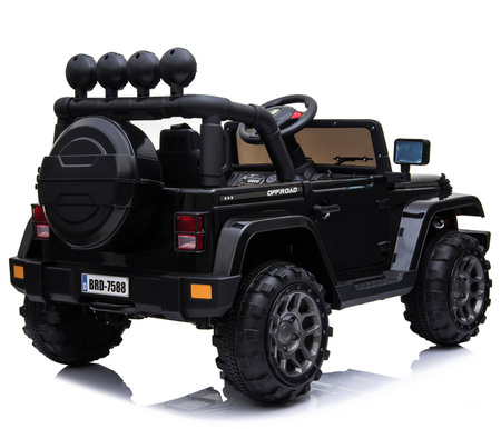 MEGA JEEP  FULLTIME, NAPĘD 4X4,  1X12V ,WOLNY START/ MIĘKKIE KOŁA,  EXCLUSIVE/7588