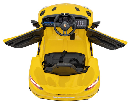 Pojazd Porsche Spyder RS 718 Żółty samochód sportowy