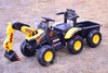 TRAKTOR, KOPARKA NA AKUMULATOR+PRZYCZEPA,PILOT /HT9158