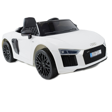 ORYGINALNE AUDI  R8 SPYDER  W NAJLEPSZEJ WERSJI, MIĘKKIE SIEDZENIE, PILOT 2.4 GHZ/ 2198