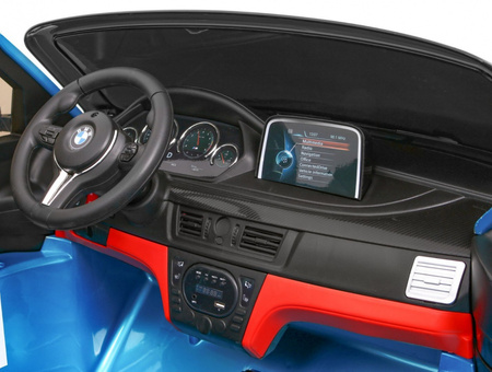 SUV BMW X6M XXL dla 2 dzieci Lakier Niebieski + Pilot