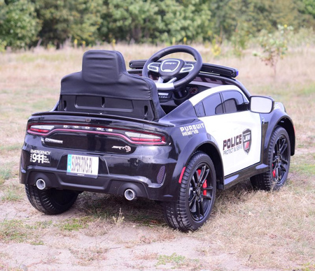 AUTO NA AKUMULATOR DODGE CHARGER  POLICJA, KOGUTY, DŹWIĘKI, PILOT/ZB-911
