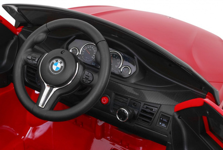 BMW X6M Elektryczne Autko dla dzieci, Czerwony SUV + Pilot